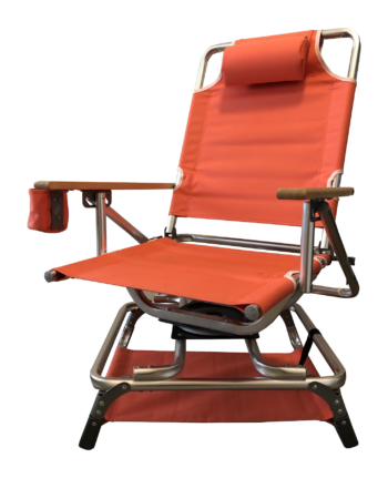 An orange chair